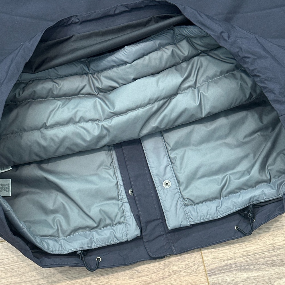 NEW Patagonia Downdrift 3 in 1 Jacket in Ink Black Size L - Picture 16 of 16